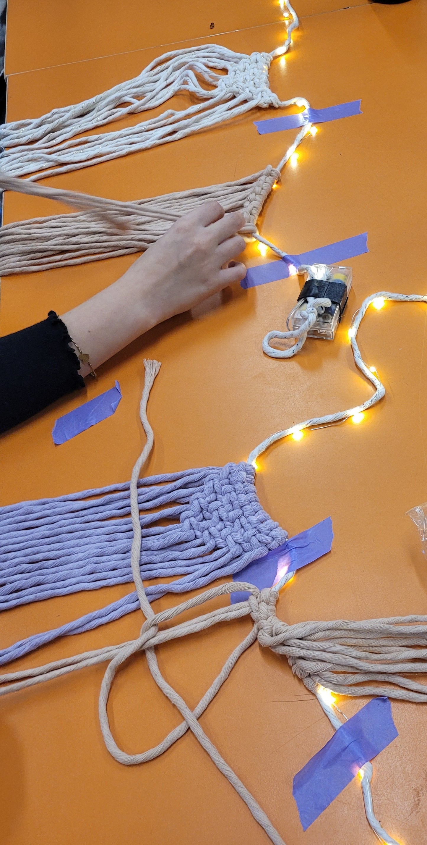 Knoop een vlaggenlijn