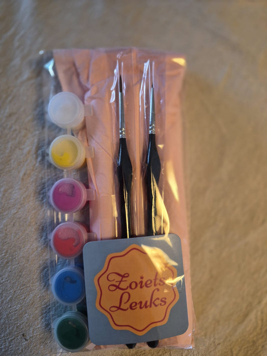 DIY Pakket Kaarsen Versieren – Incl. 3 Kaarsen, Verf & Penselen