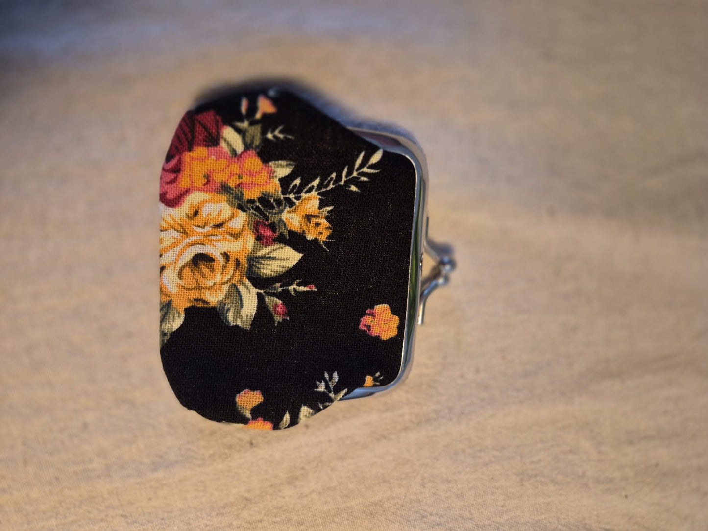 Kleine Retro Portemonnee met bloemen