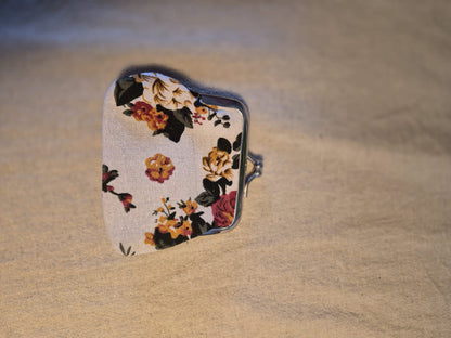 Kleine Retro Portemonnee met bloemen