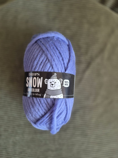Wol van Drops Snow Unicolor